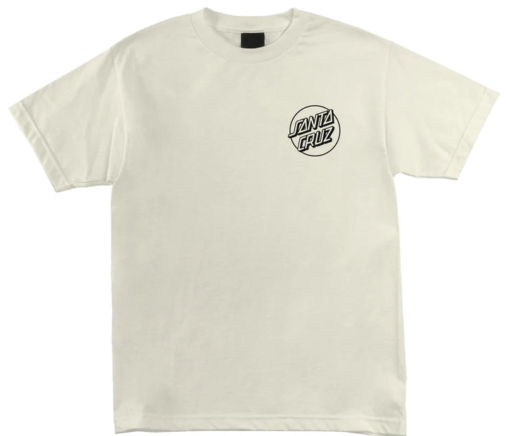 Santa Cruz Opus Dot Tee, Cream Black