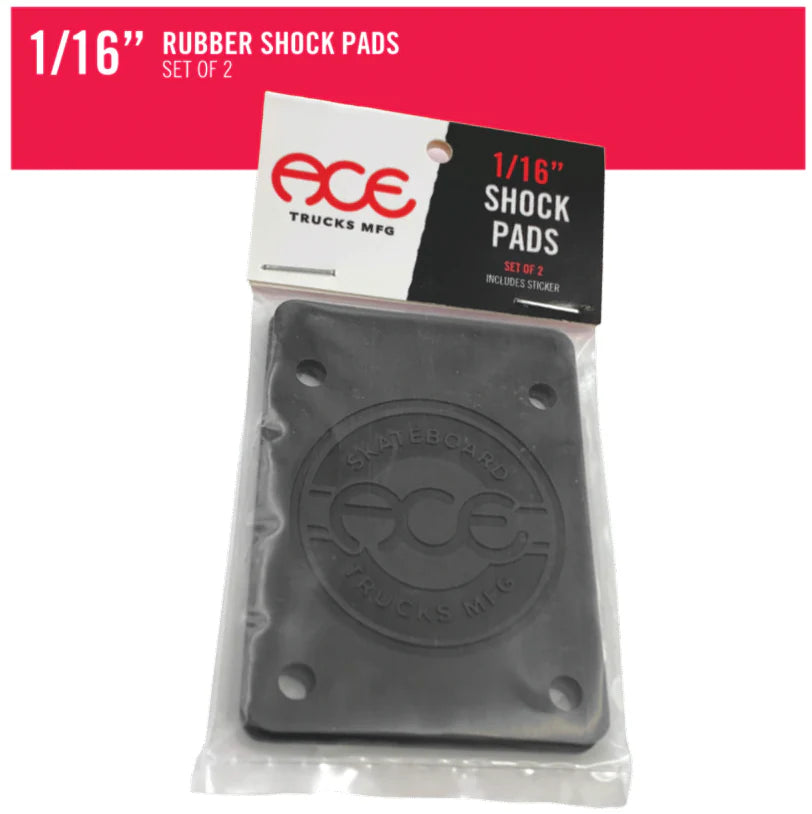 Ace Shock Pads 1/16" set of 2 — precision fit pads for impact absorption and reduced board vibration.