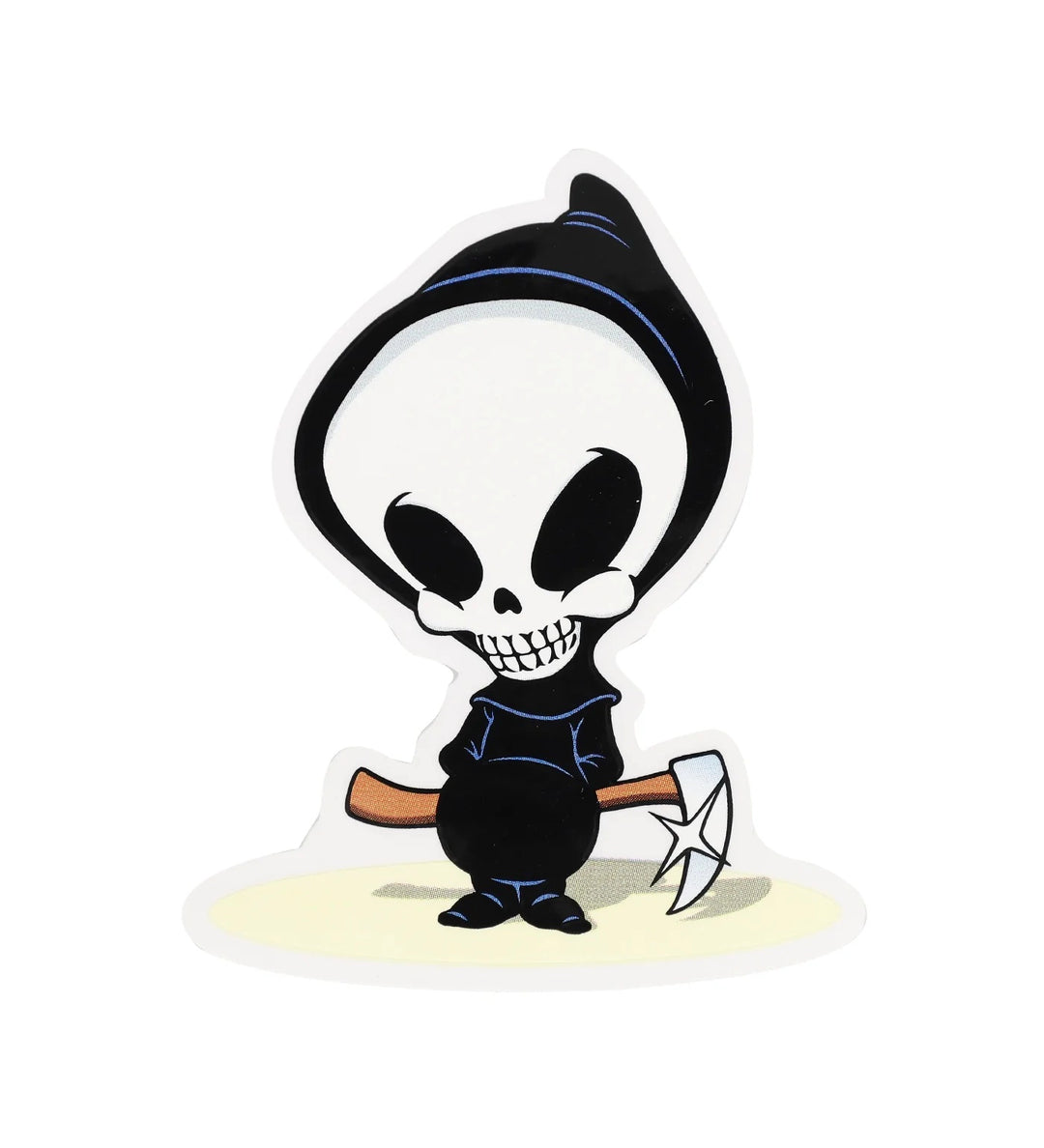 Blind Reaper sticker featuring the iconic hooded skull character with axe.