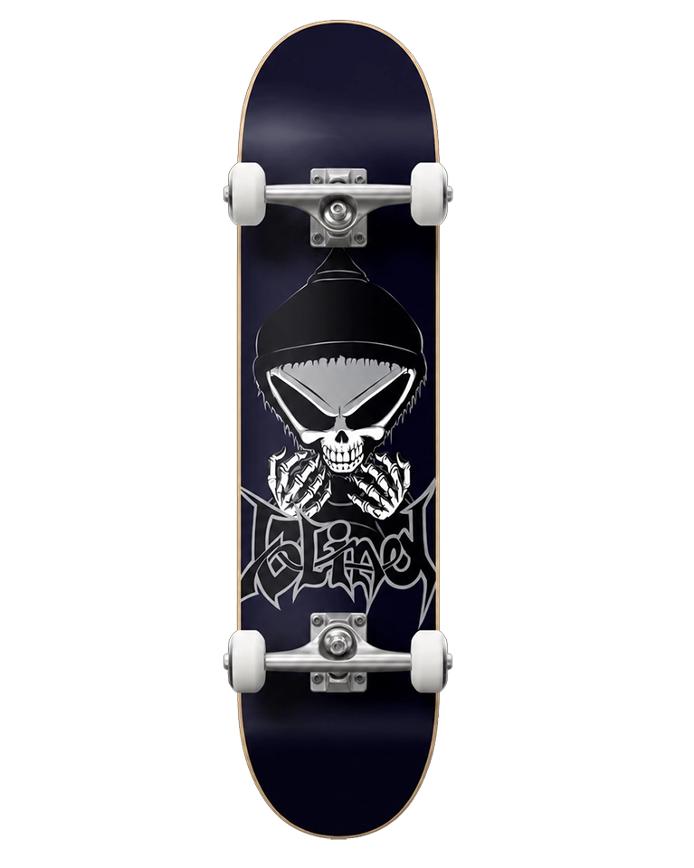 Blind Venom 8.0 complete skateboard with Reaper graphic, Tensor trucks and white wheels.