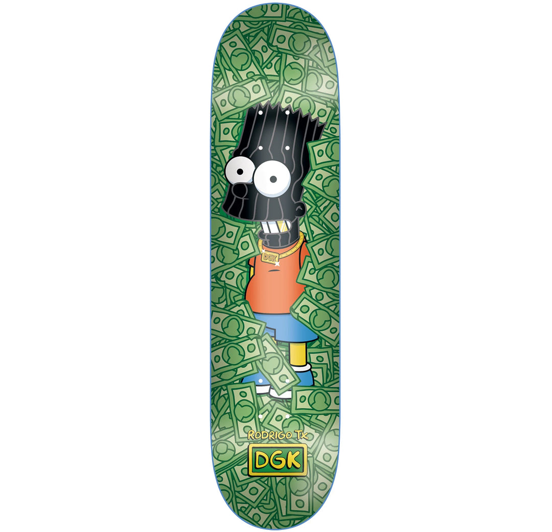DGK Rodrigo Teixeira Masked 8.25 skateboard deck with cartoon-inspired graphic