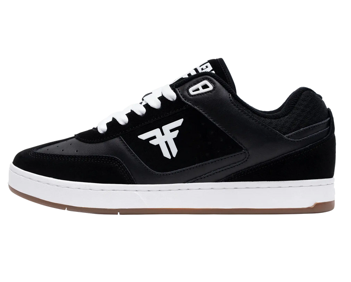 Fallen Valor skate shoe black white gum cupsole