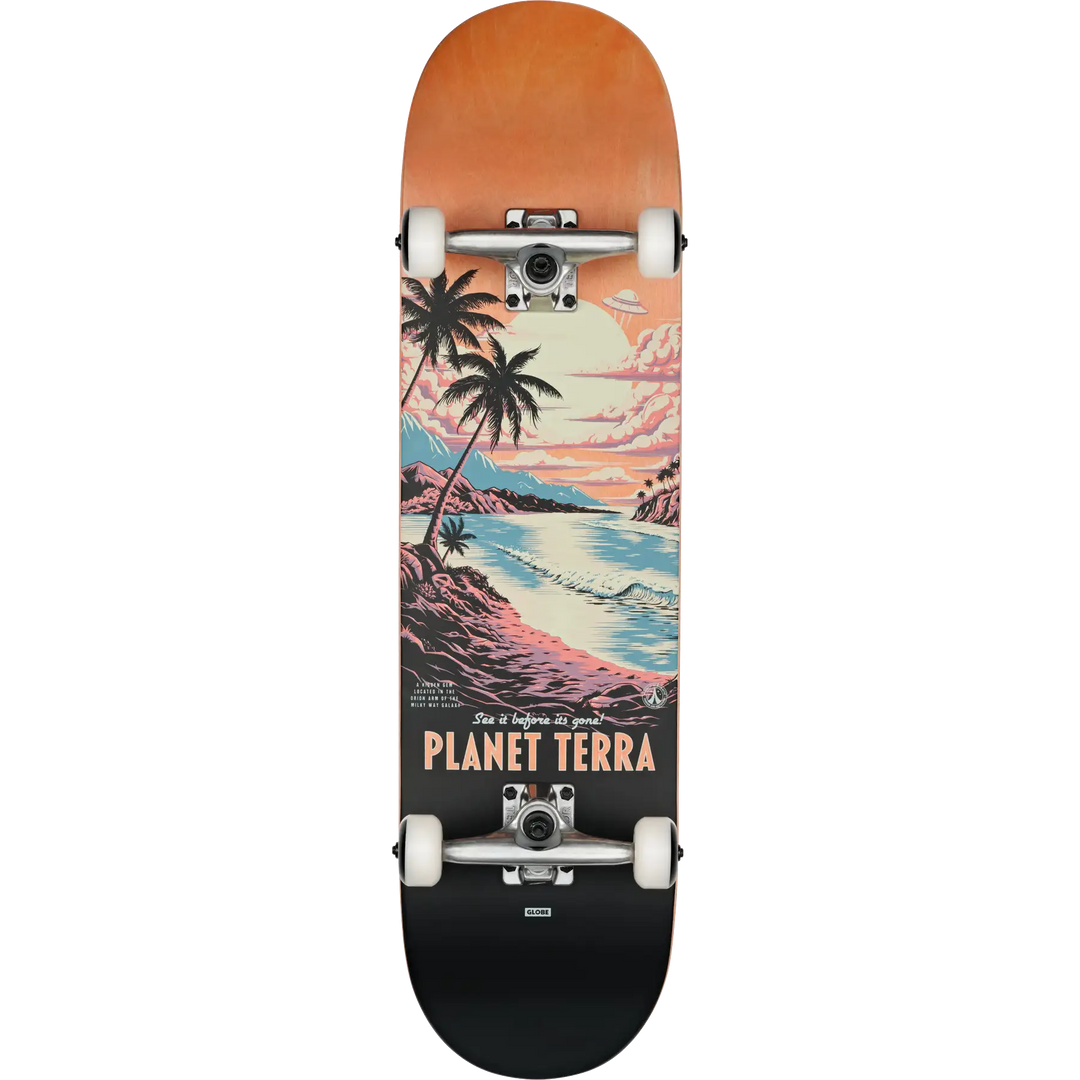 Globe G1 Visitation Terra Bay complete skateboard 8.25 with Tensor trucks