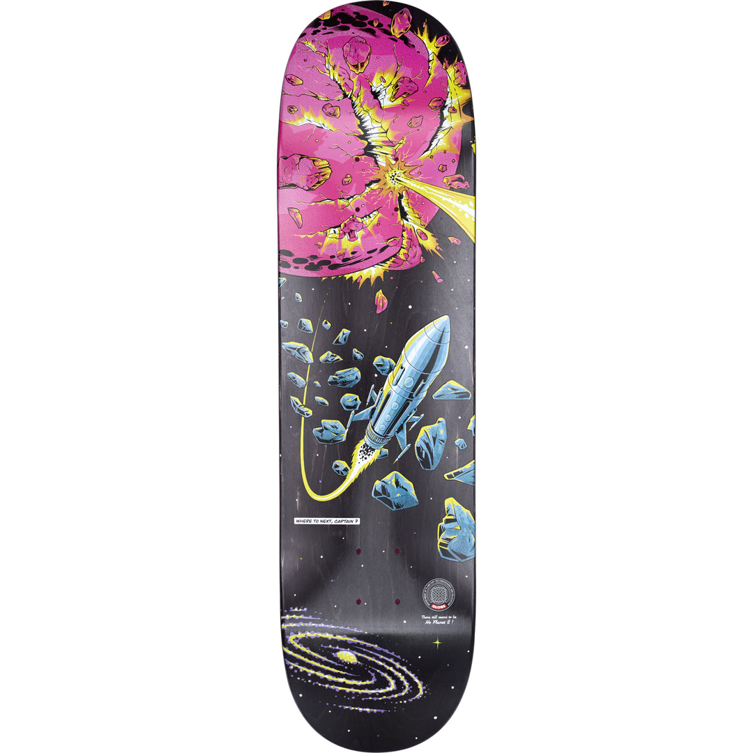 Globe G1 Where To Next skateboard deck 8.375 space graphic