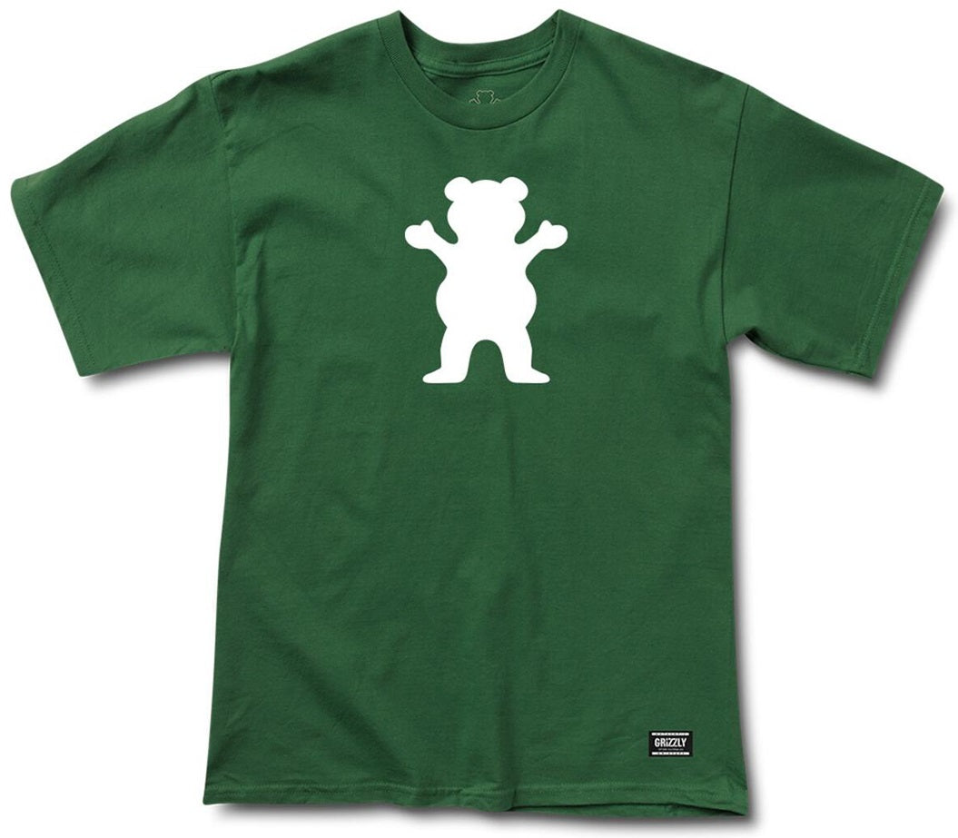 Grizzly OG Bear Tee, Forest Green