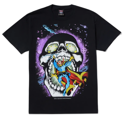 HUF x Avengers Strange Skull Tee, Black