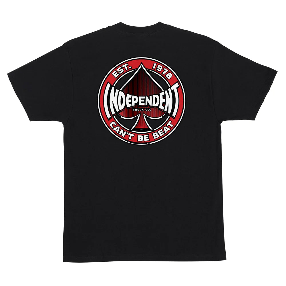 Independent Can't Be Beat Tee, Black