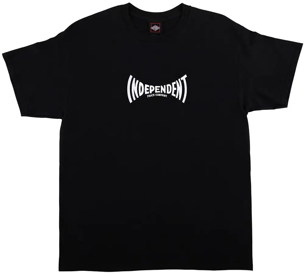 Independent Span embroidered black t-shirt with front logo