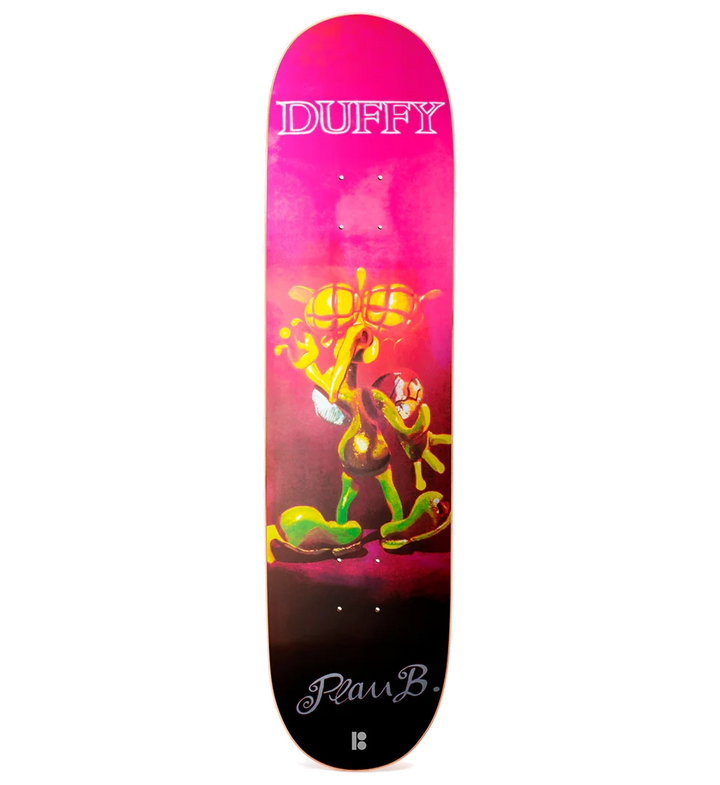 Plan B Bug Duffy 8.25" Skate Deck reissue with classic bug graphic and modern shape—Pat Duffy pro model built for all-around skating.