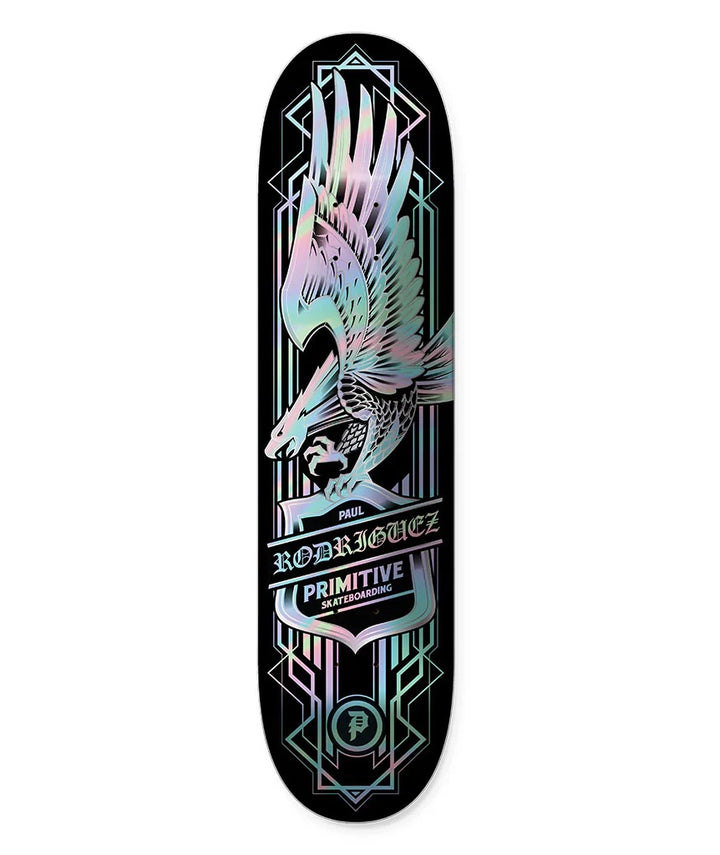 Primitive Paul Rodriguez Eagle Spectra skateboard deck 8.25 with holographic foil eagle graphic