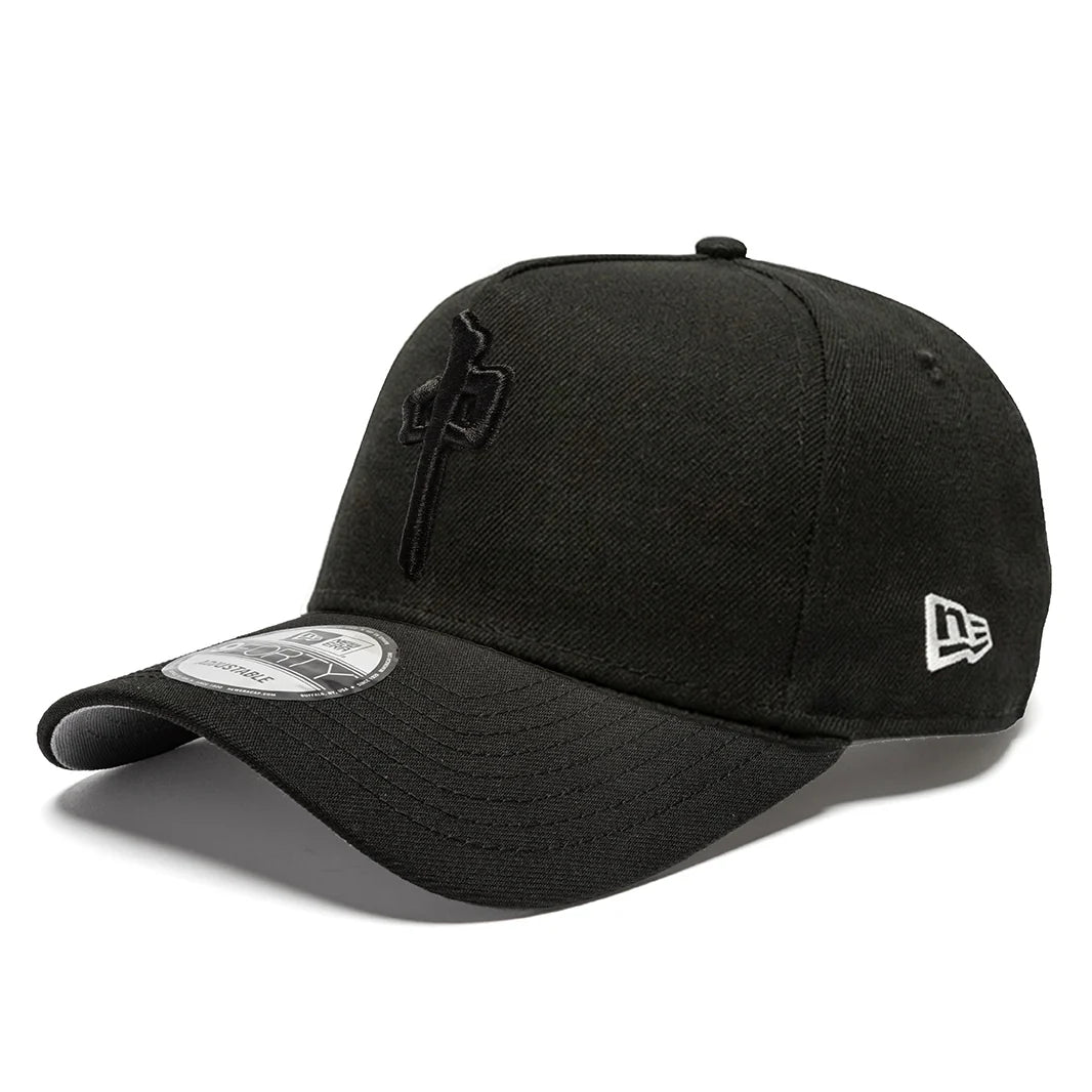 RDS Point Patch Flexfit Hat Black with black Red Dragon logo patch