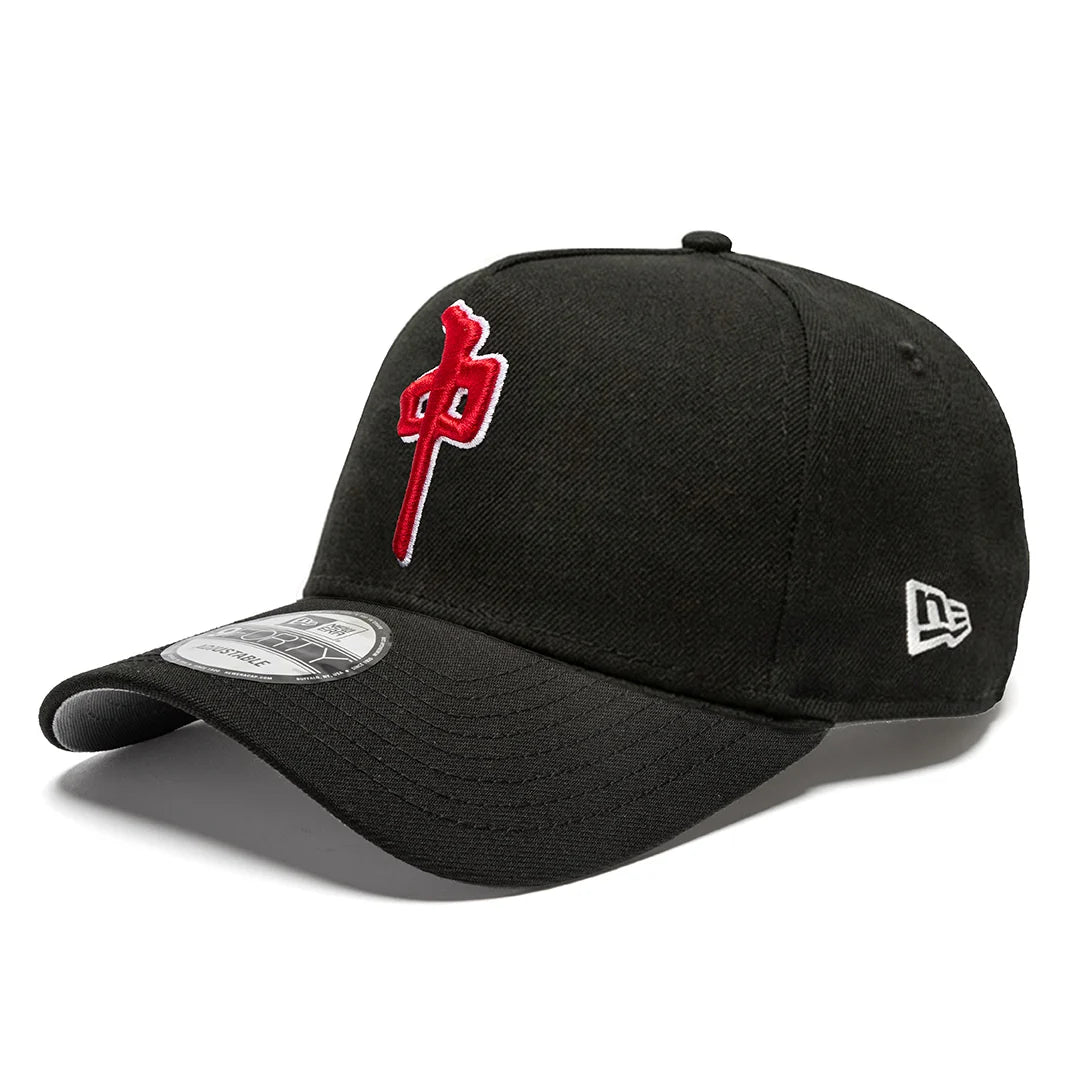 RDS New Era 9FORTY Snapback Hat Black Red with 3D embroidered Chung logo