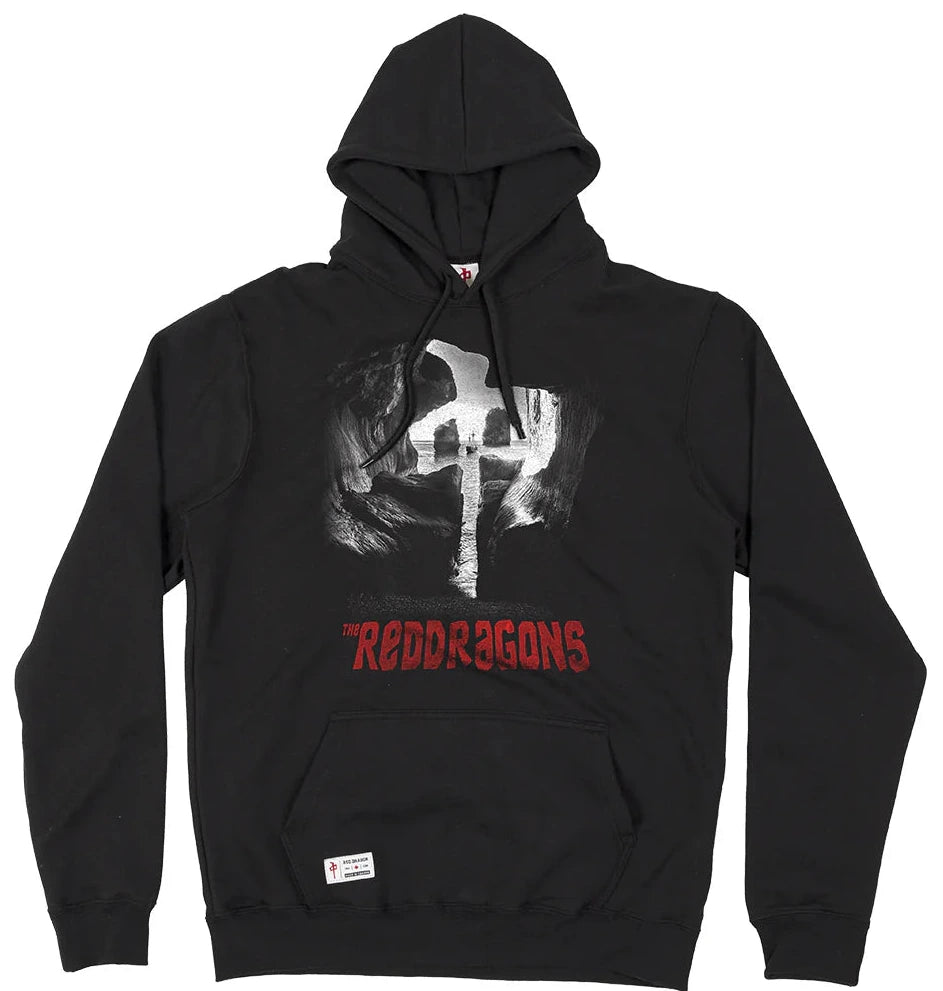RDS Willy’s Cave black hoodie with large Goonies-inspired front graphic