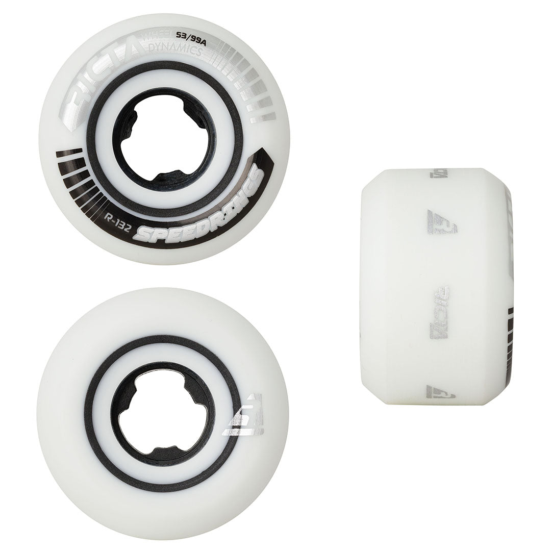 Ricta Speedrings 53mm 99A Wide skateboard wheels designed for fast roll, reduced resistance, and consistent street performance