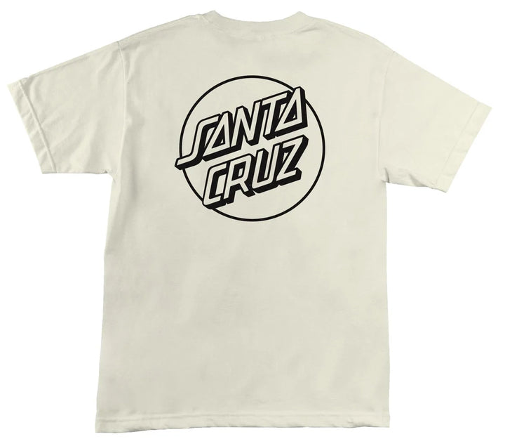 Santa Cruz Opus Dot Tee, Cream Black