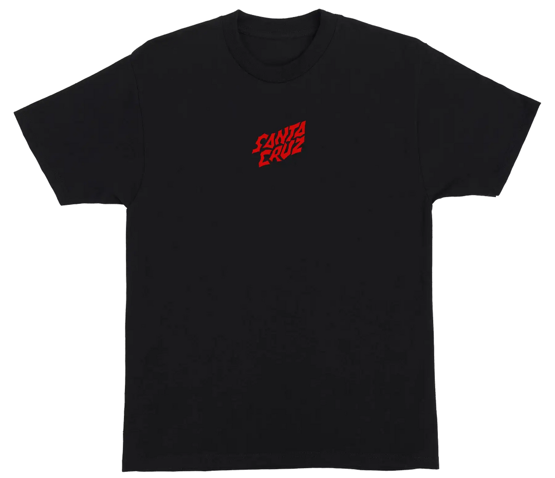 Santa Cruz x Stranger Things Screaming Lights Tee, Black
