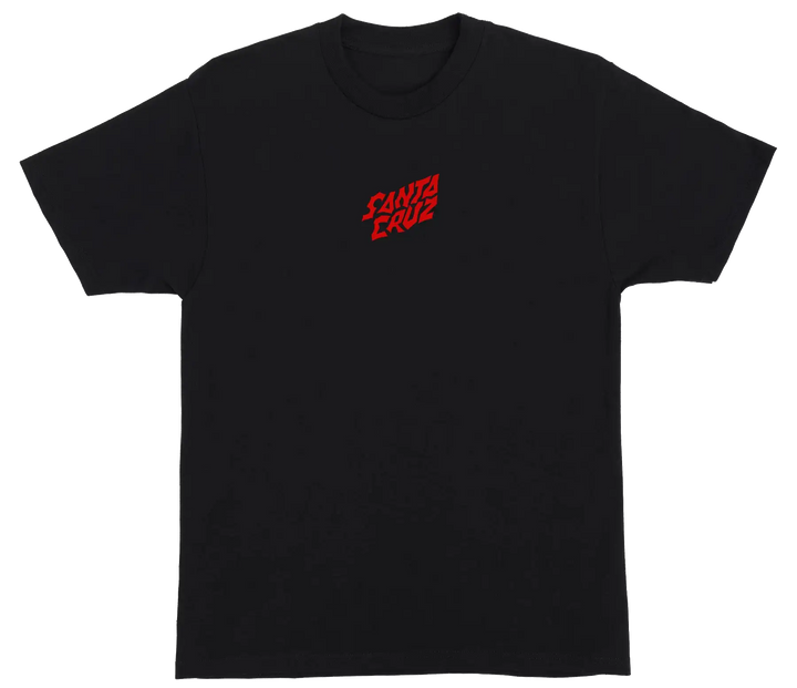 Santa Cruz x Stranger Things Screaming Lights Tee, Black