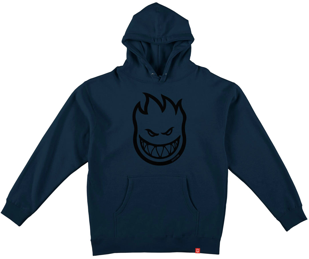 Spitfire Bighead Hoodie Navy with black Bighead chest graphic