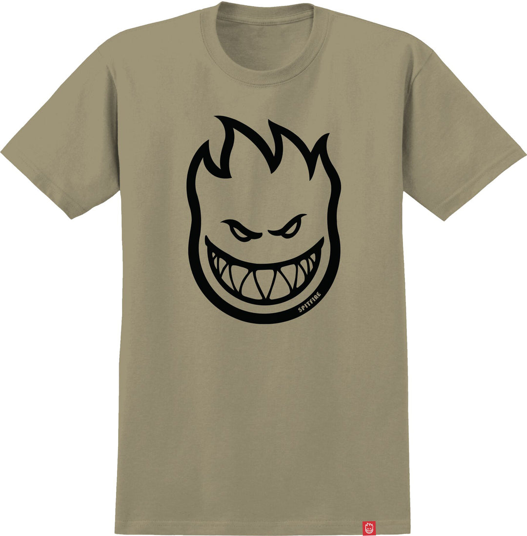 Spitfire Bighead Tee Sand with large black Bighead logo on front