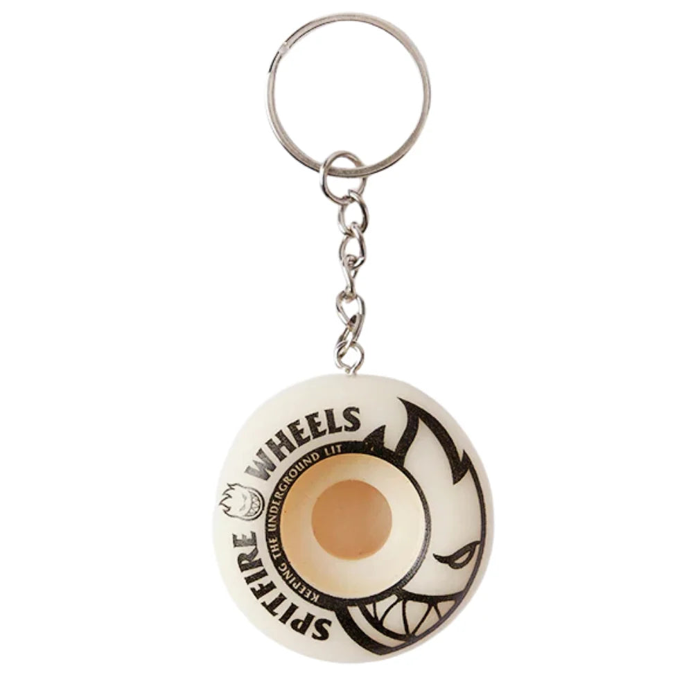 Spitfire Natural Mini Wheel Keychain 42mm made from 100% urethane
