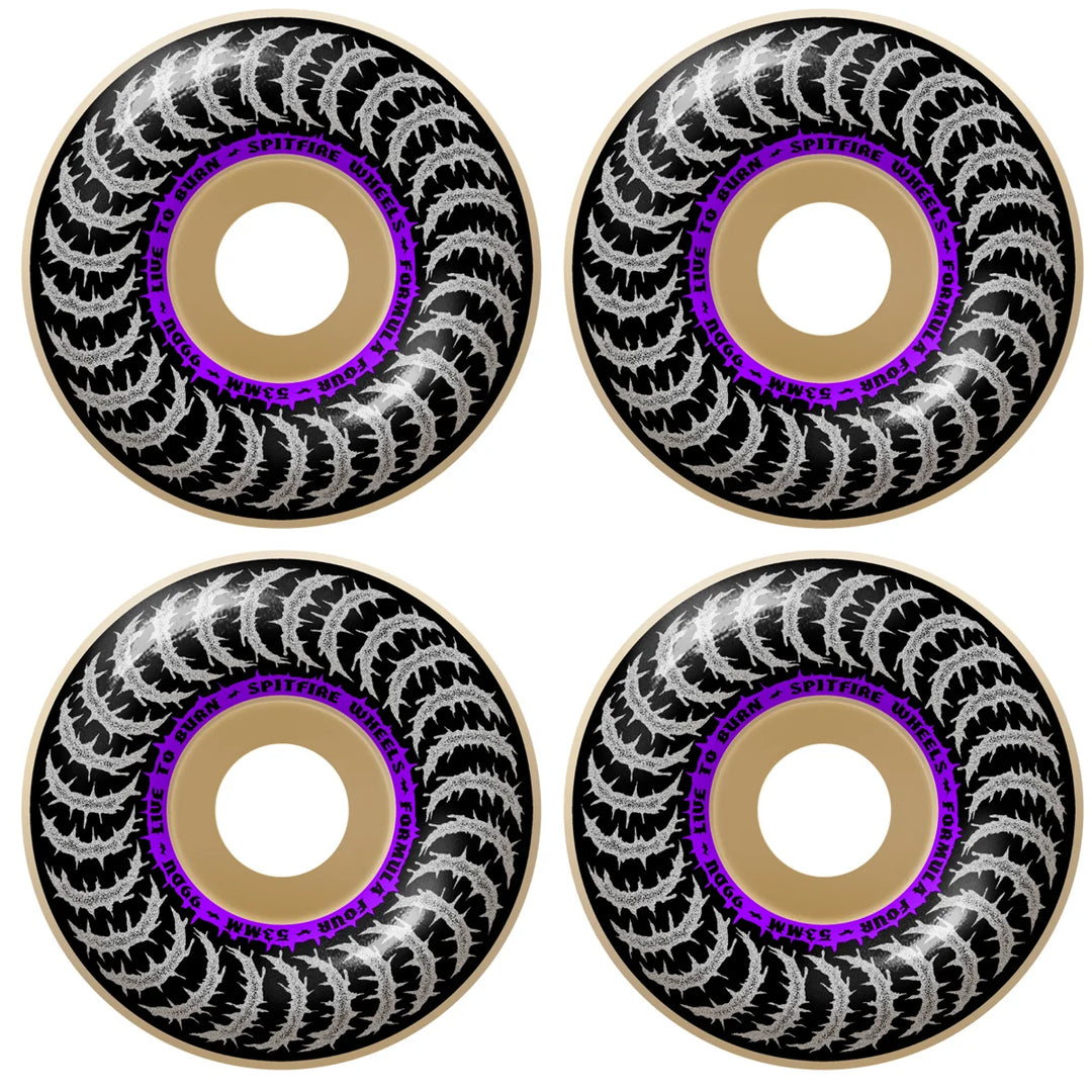 Spitfire Formula Four Deathmask II Classic 99D 53mm natural skateboard wheels
