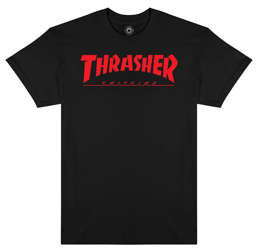 Thrasher x Spitfire Bighead Jake Tee, Black