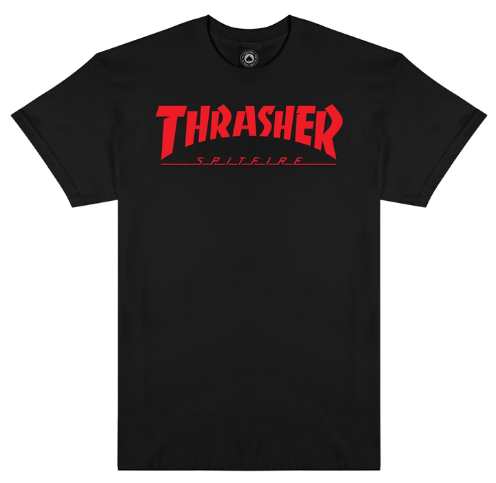 Thrasher x Spitfire Bighead Jake Tee, Black