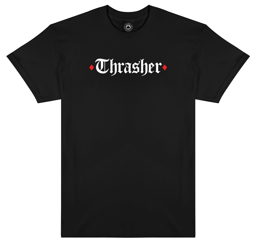 Thrasher x Spitfire The End Oath Tee, Black