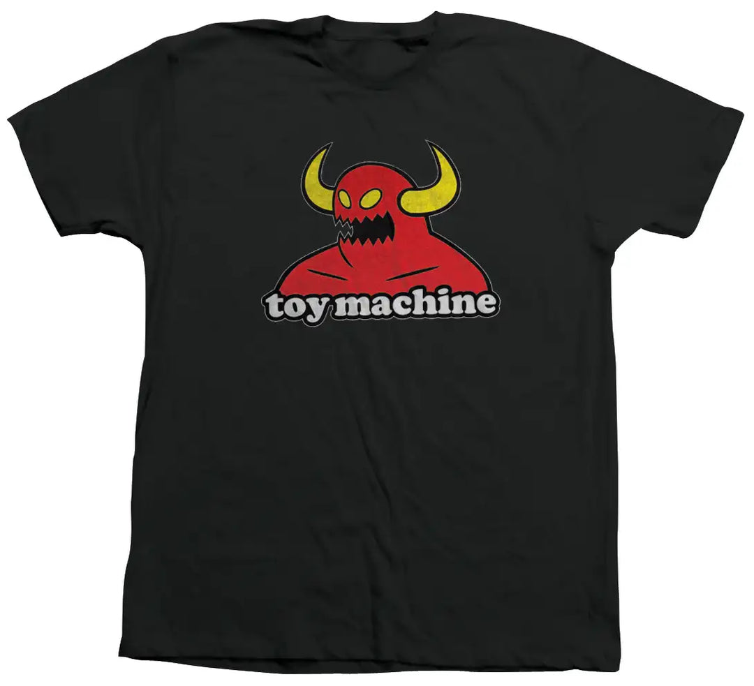 Toy Machine Monster black t-shirt featuring the classic red monster logo graphic on the chest