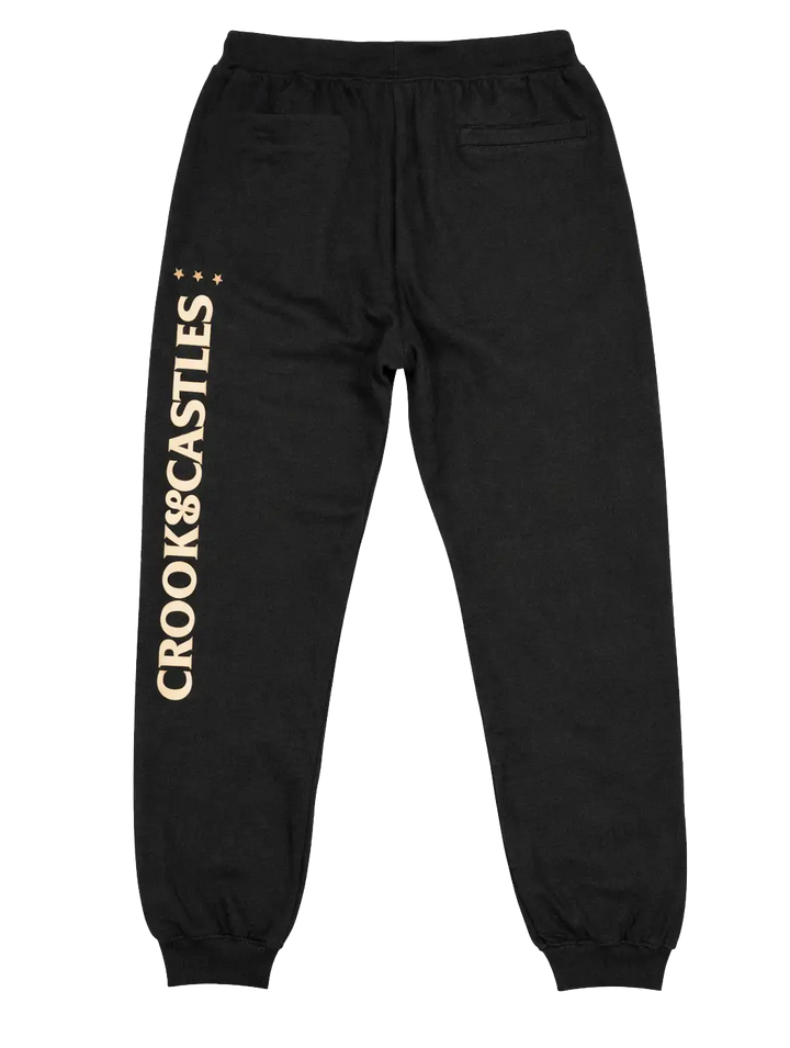Crooks & Castles Unmask Medusa Sweatpants, Black