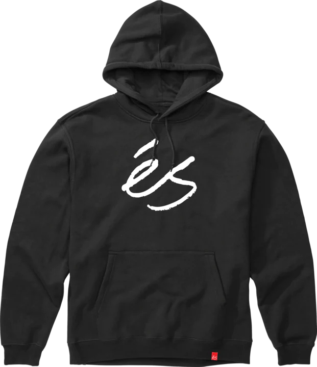 eS Script Hoodie, Black White