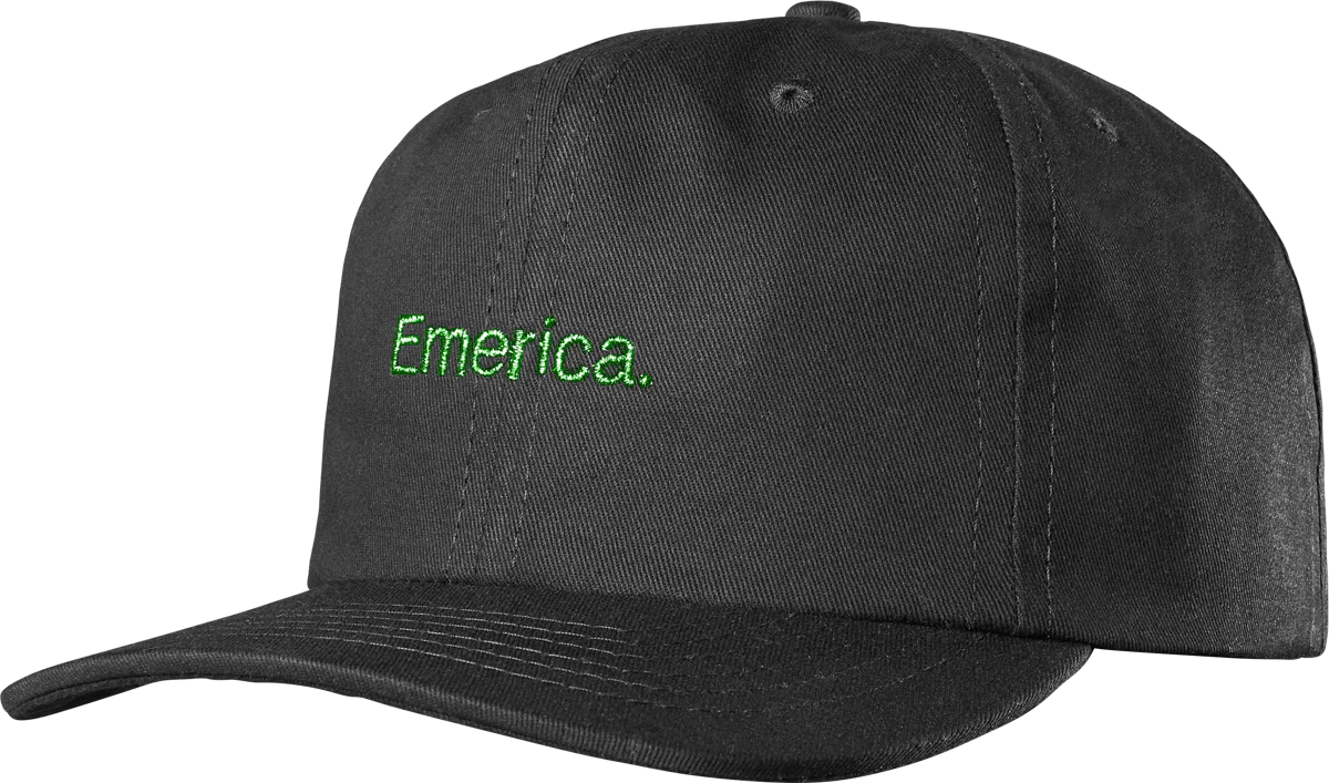 Emerica Pure Gold Hat, Black Green