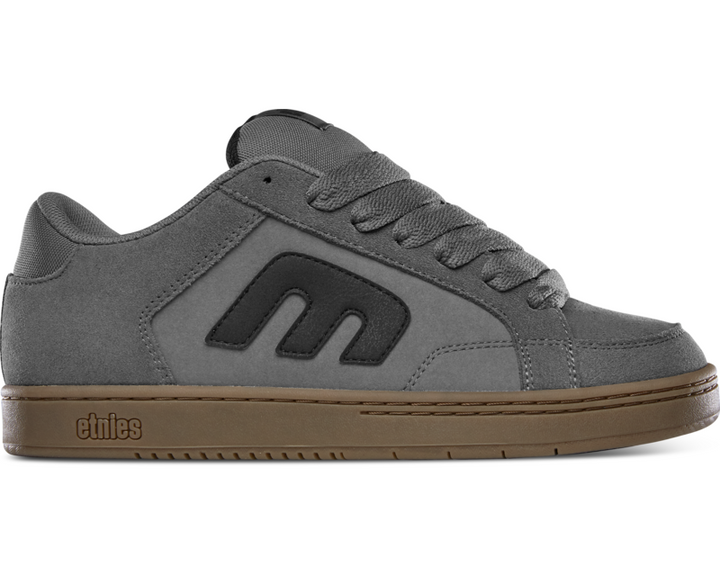 Etnies Kingpin 2K grey gum puffy skate shoe side view