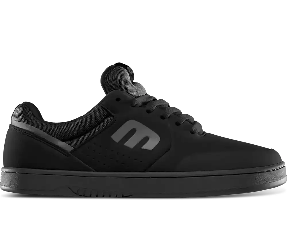 etnies Marana Michelin skate shoes in Black Raw with Michelin rubber outsole.