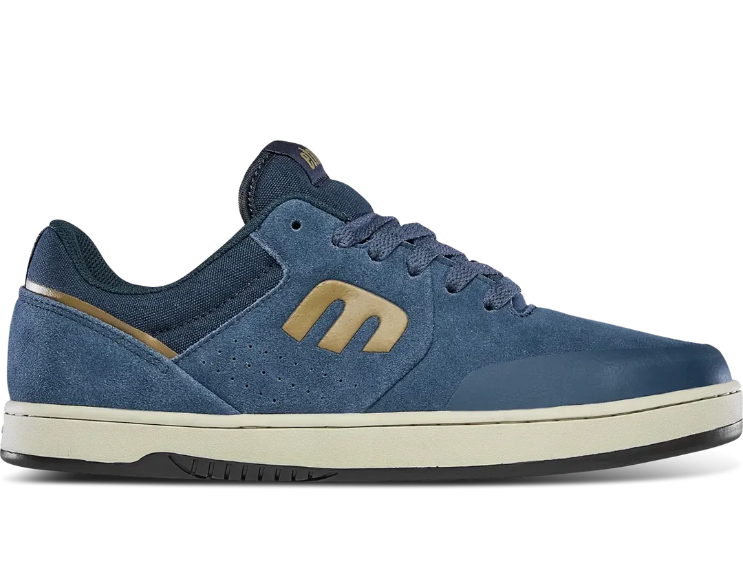 Etnies Marana Michelin skate shoe in Midnight Wash with suede upper and Michelin rubber outsole