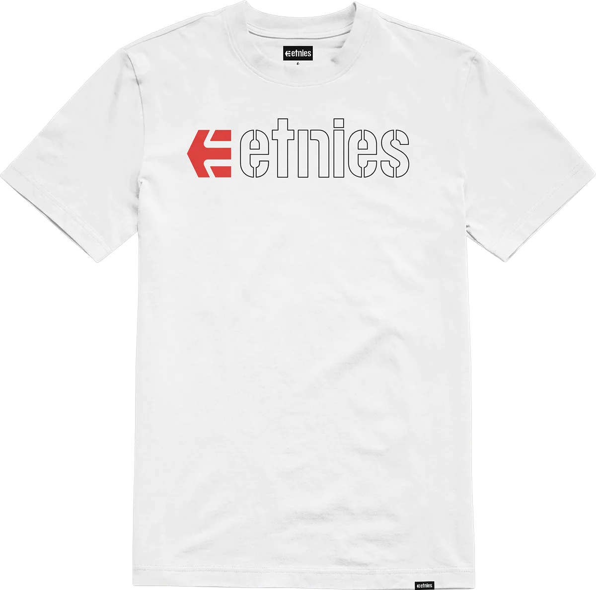 etnies eCorp Tee, White Black Red