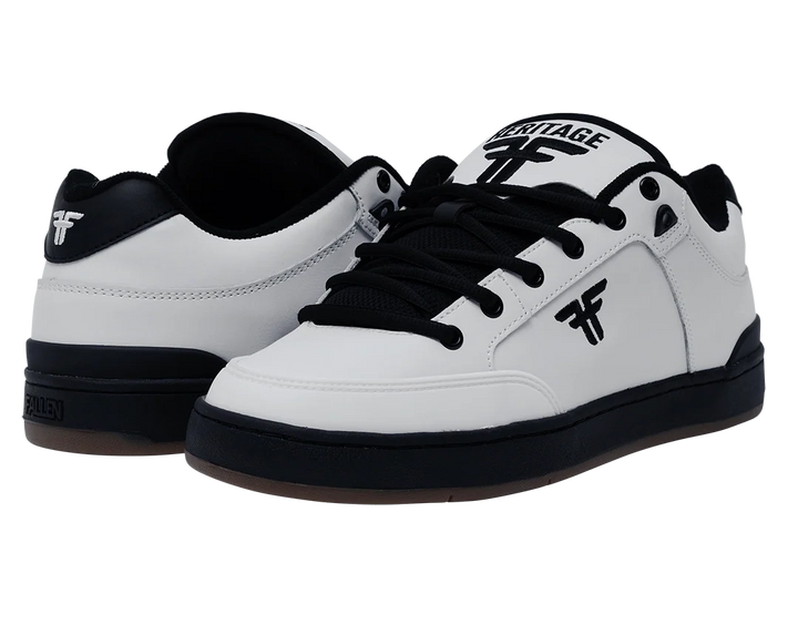Fallen Heritage Shoes, White Black Gum