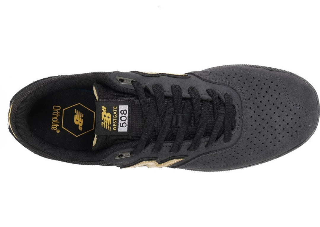 New Balance Numeric Brandon Westgate 508 Shoe, Black Yellow