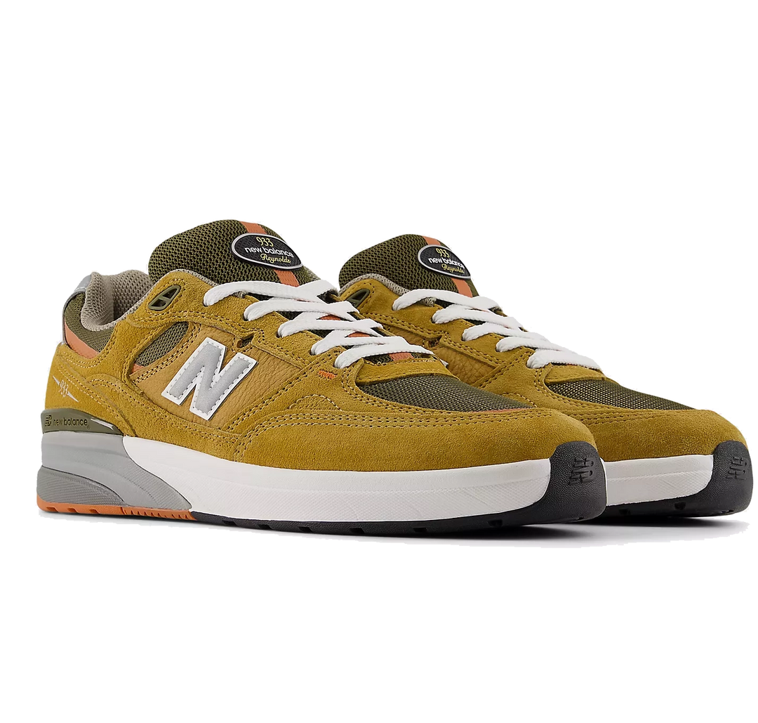 New Balance Numeric Andrew Reynolds 933 Shoe, Camel Dark Brown