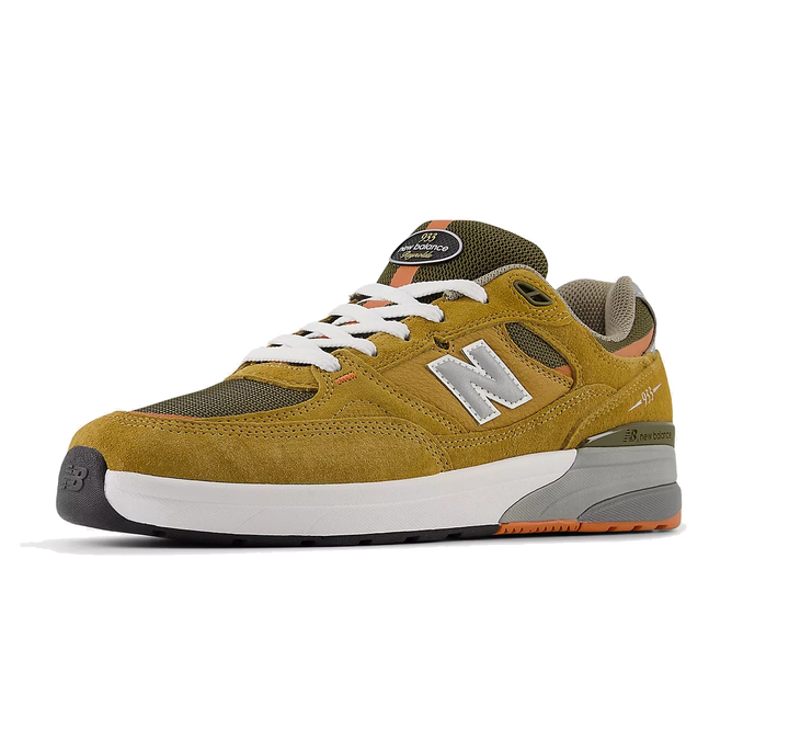 New Balance Numeric Andrew Reynolds 933 Shoe, Camel Dark Brown