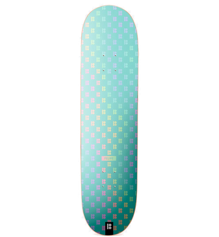 Plan B LEW Felipe Gustavo 8.0" Skateboard Deck with holographic foil ink