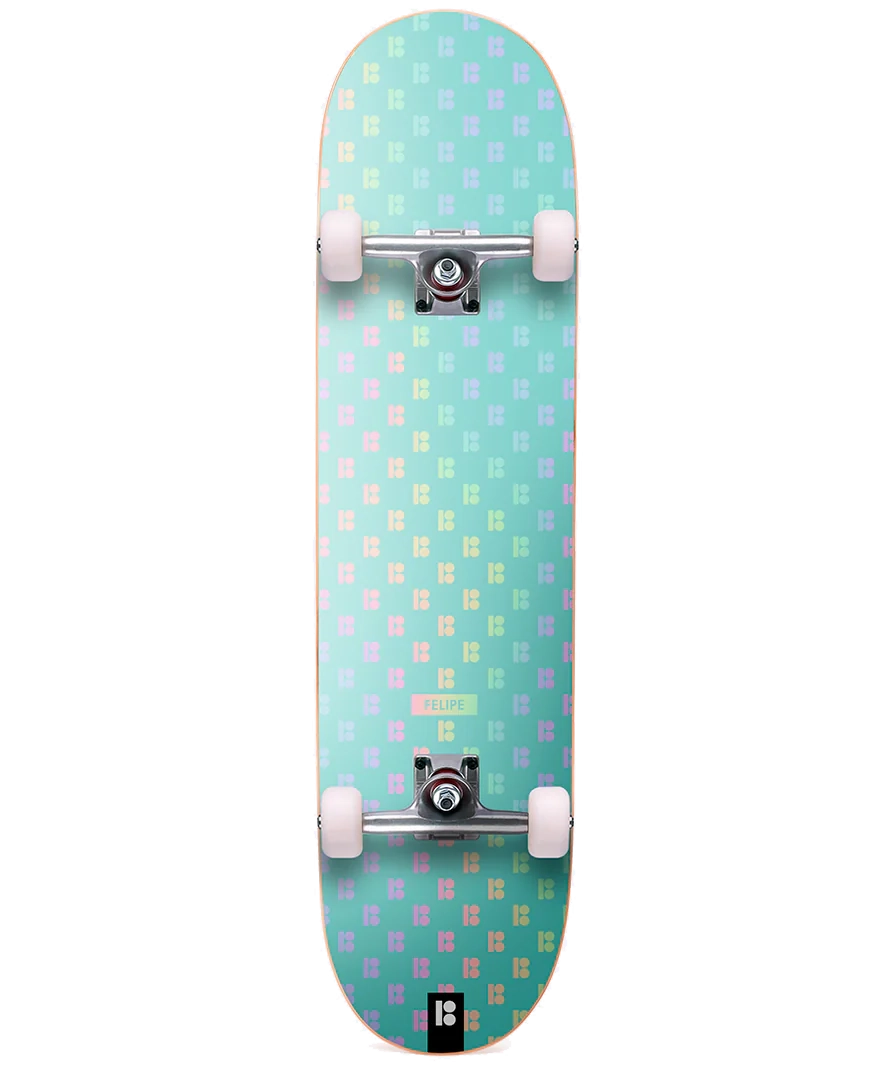 Plan B LEW Felipe Gustavo 7.75 Complete Skateboard with holographic foil design
