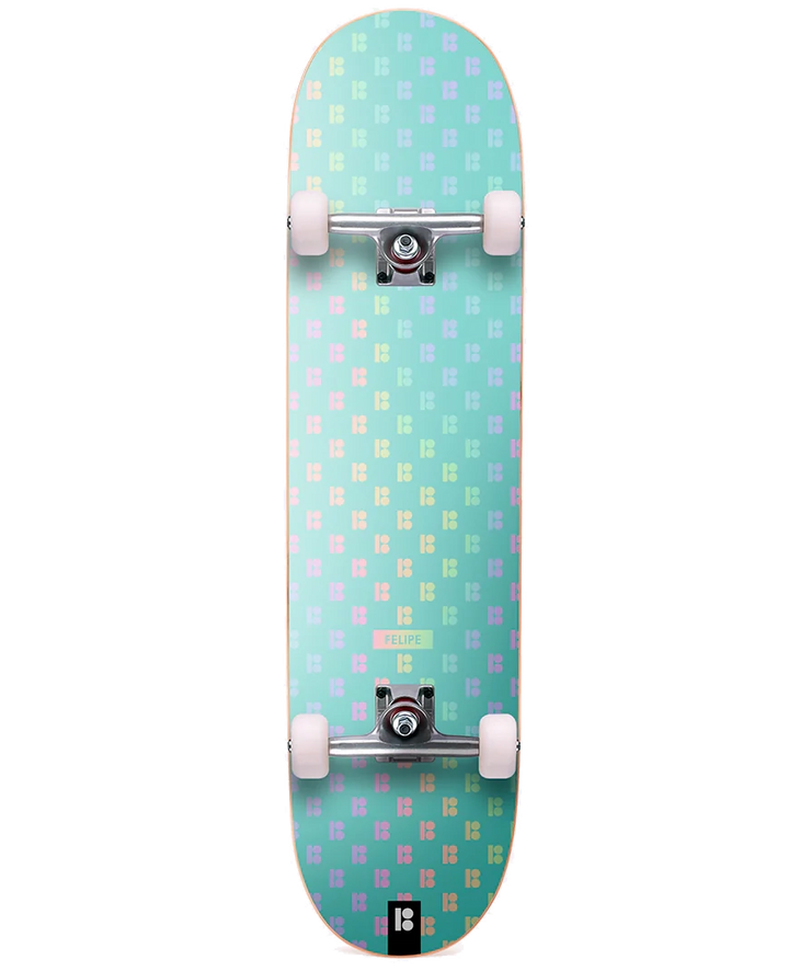 Plan B LEW Felipe Gustavo 7.75 Complete Skateboard with holographic foil design