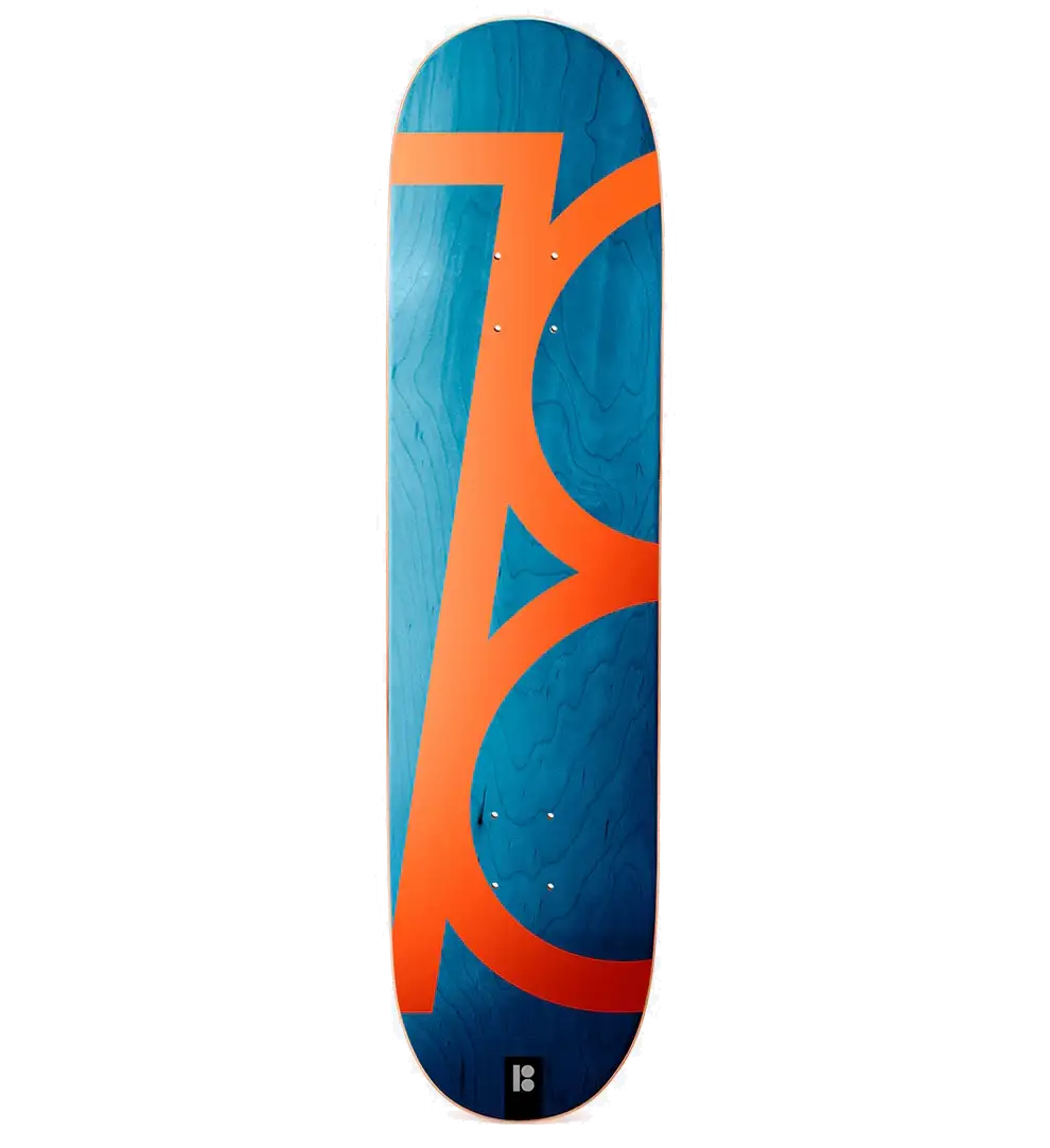 Plan B Team Slanted blue skateboard deck 8.375 inch