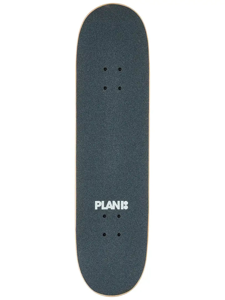 Skateboard deck with 'Plan B' logo on a white background