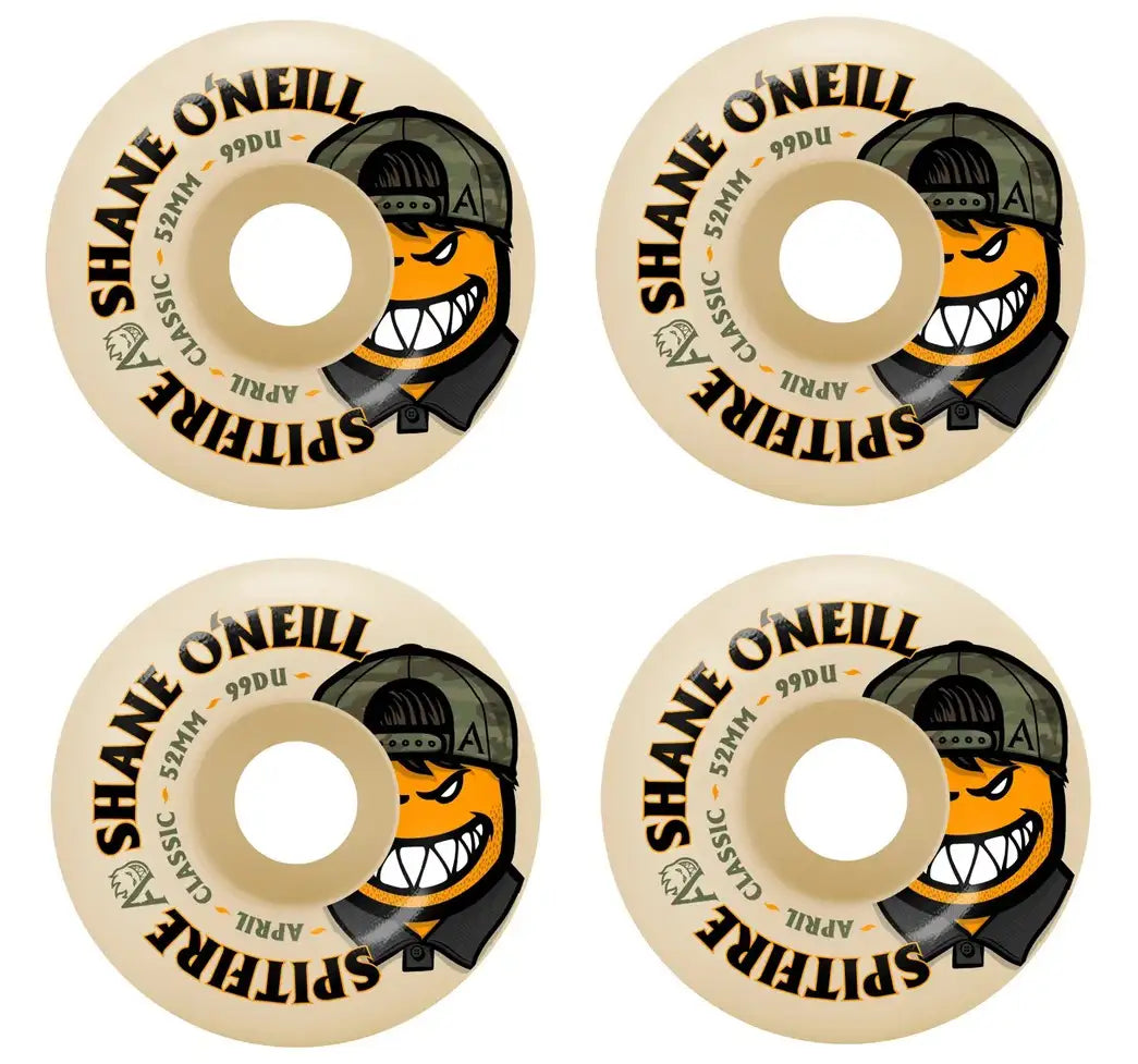 Spitfire x April Shane O'Neill Classic Formula Four 99D 54mm skateboard wheels