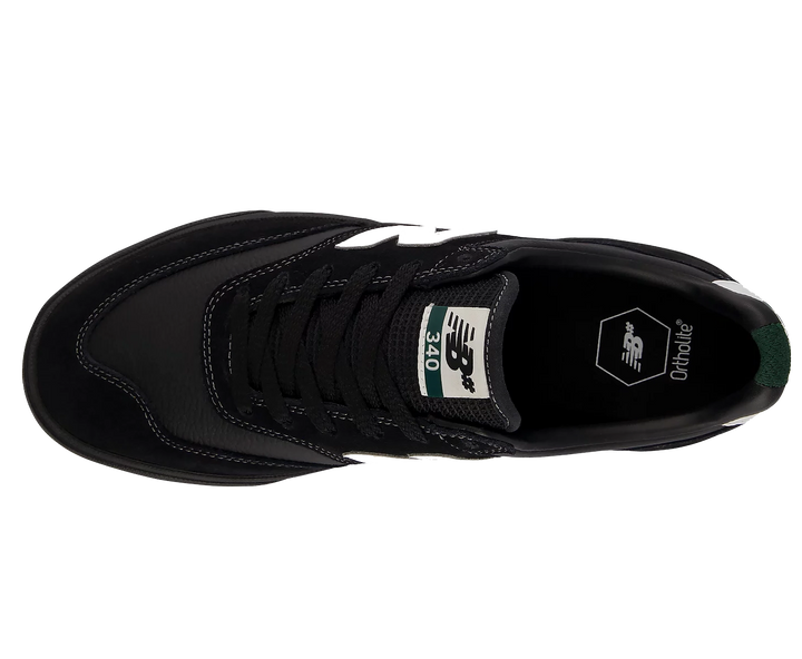 New Balance Numeric 340 Vulc Shoe, Black White