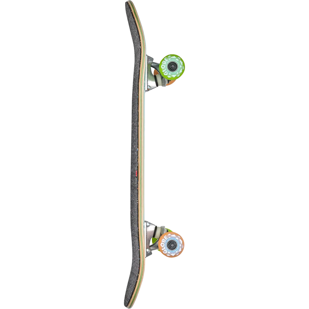 Skateboard with a white background