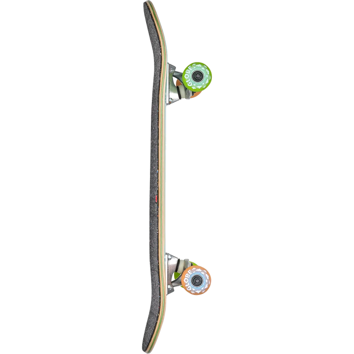 Skateboard with a white background