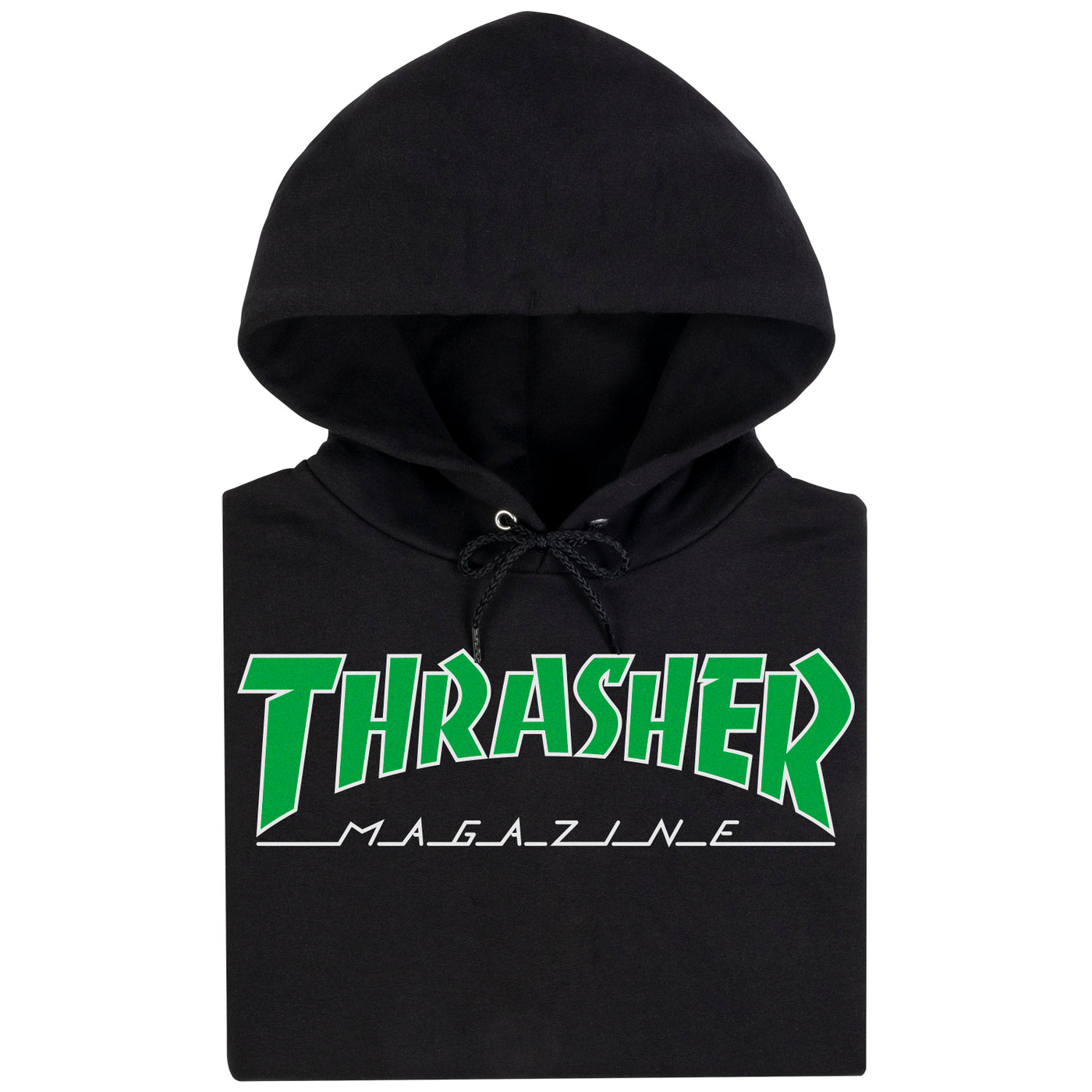 Thrasher Outlined Hoodie, Black Green